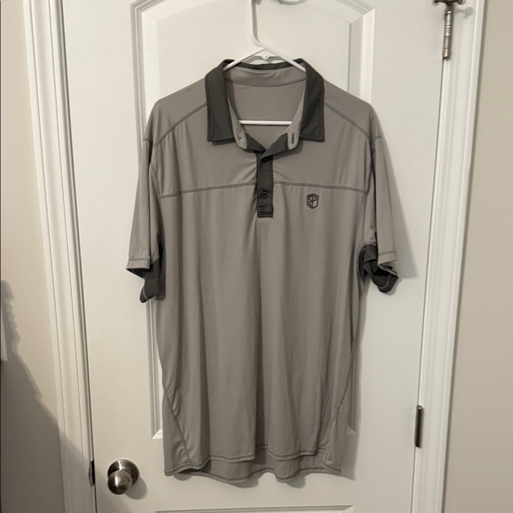 Born Primitive Gray Polo Shirt with Dark Accents